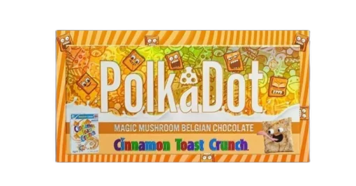 PolkaDot Magic Belgian Chocolate Bar Cinanmon Toast Crunch