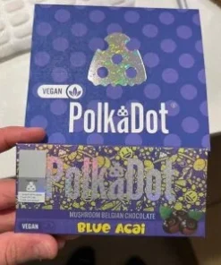 Vegan PolkaDot Magic Mushroom Belgian Chocolate Blue Acai