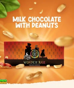 Wonder Bar Mushroom Chocolate Milk Chocolate With Peanuts